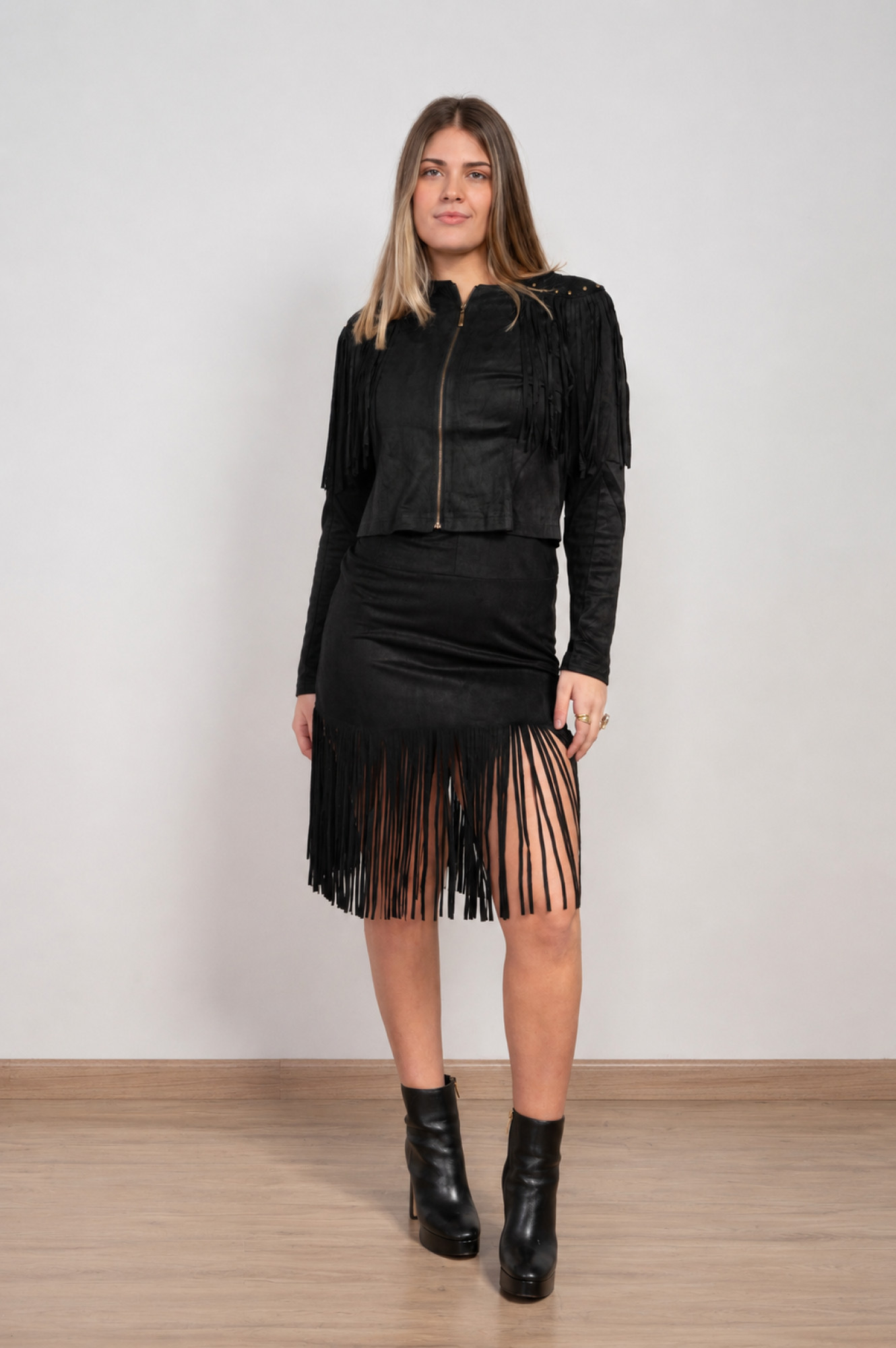 Chaqueta agamuzada