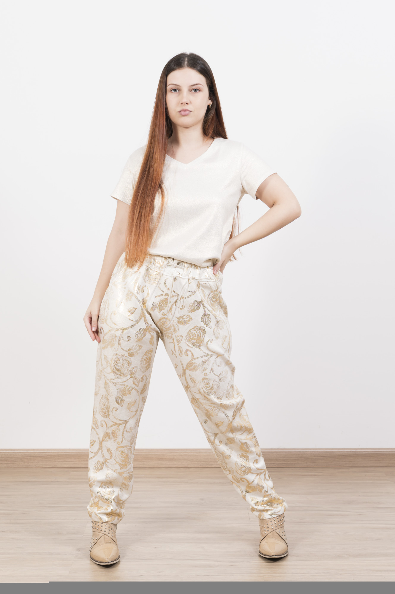 Pantalon metalizado