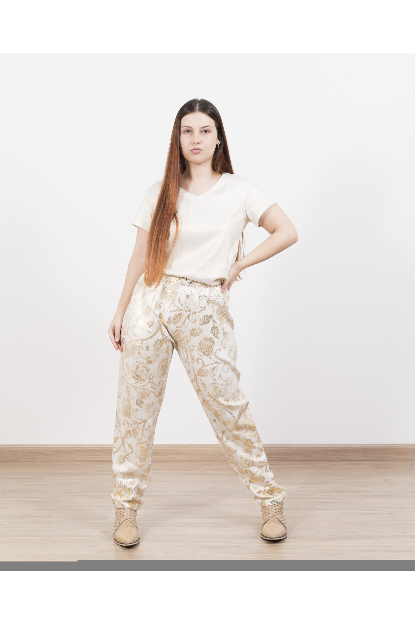 Pantalon metalizado