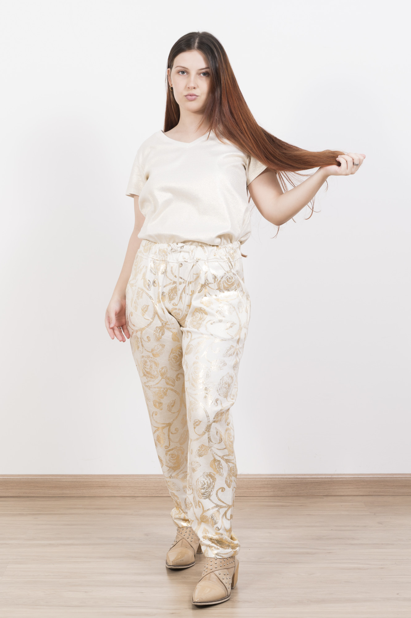 Pantalon metalizado