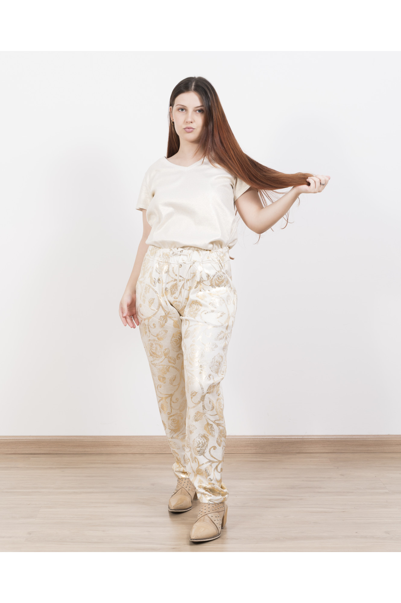 Pantalon metalizado
