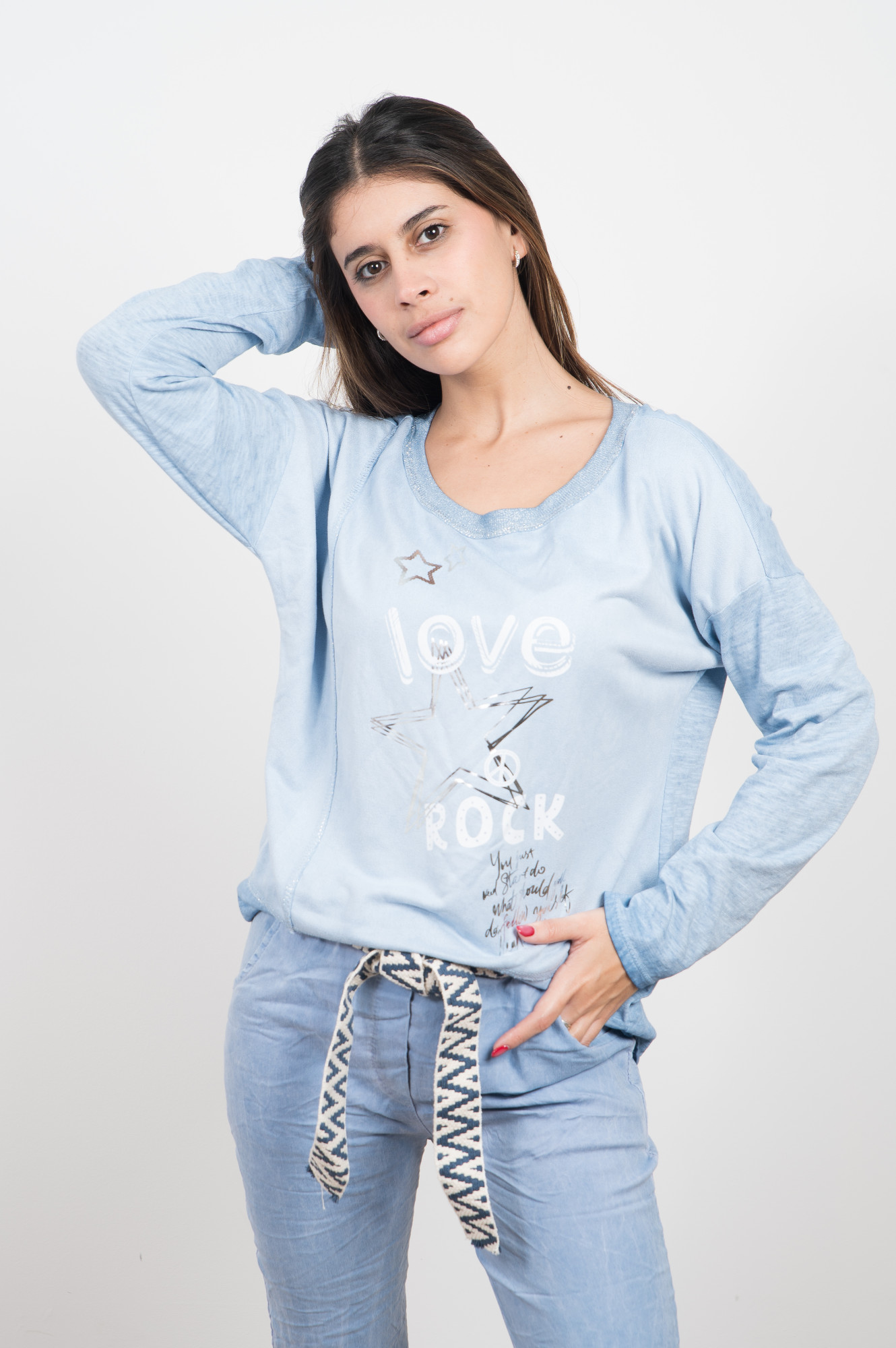 Remera combinada