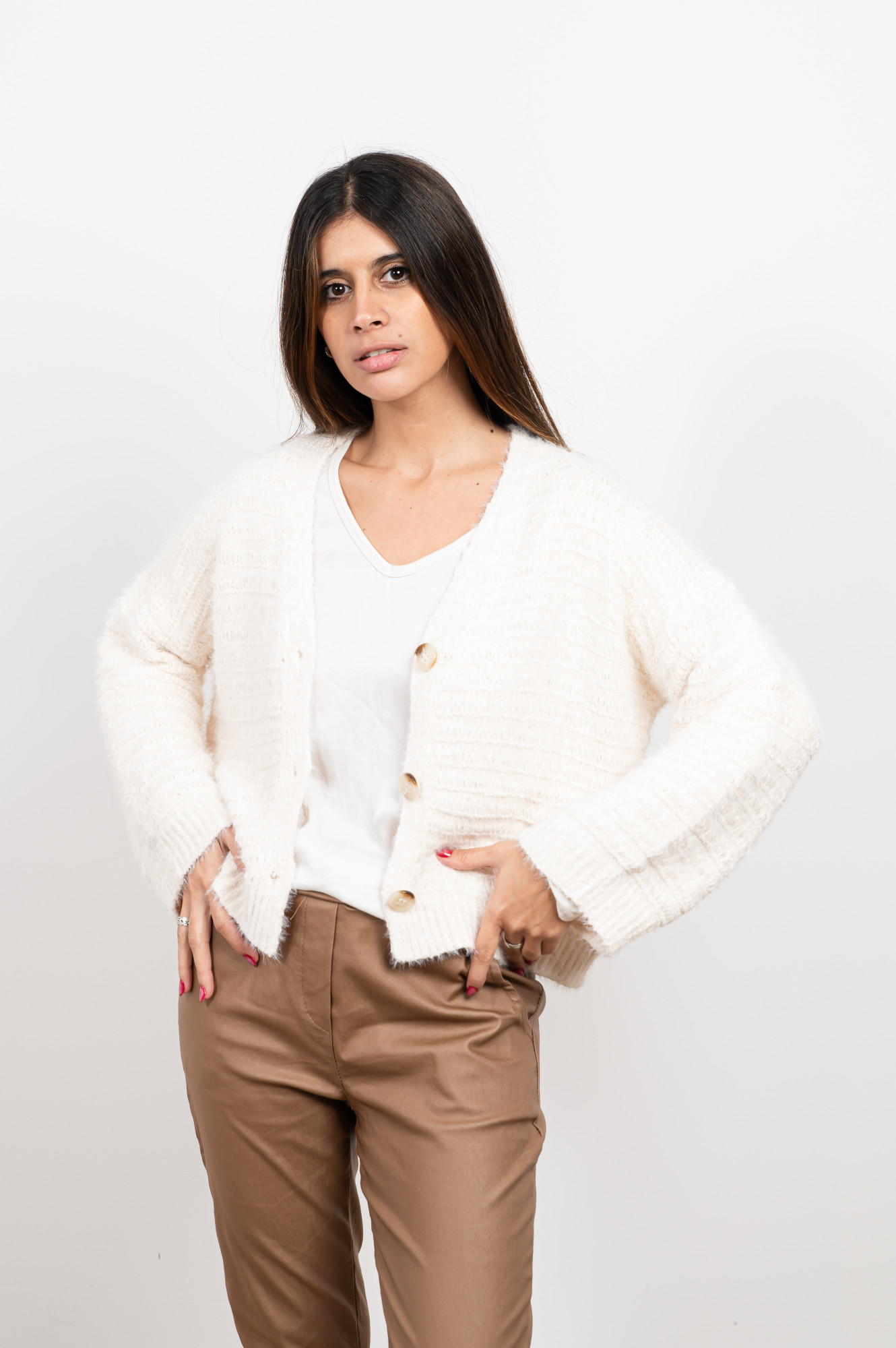 Cardigan chenille