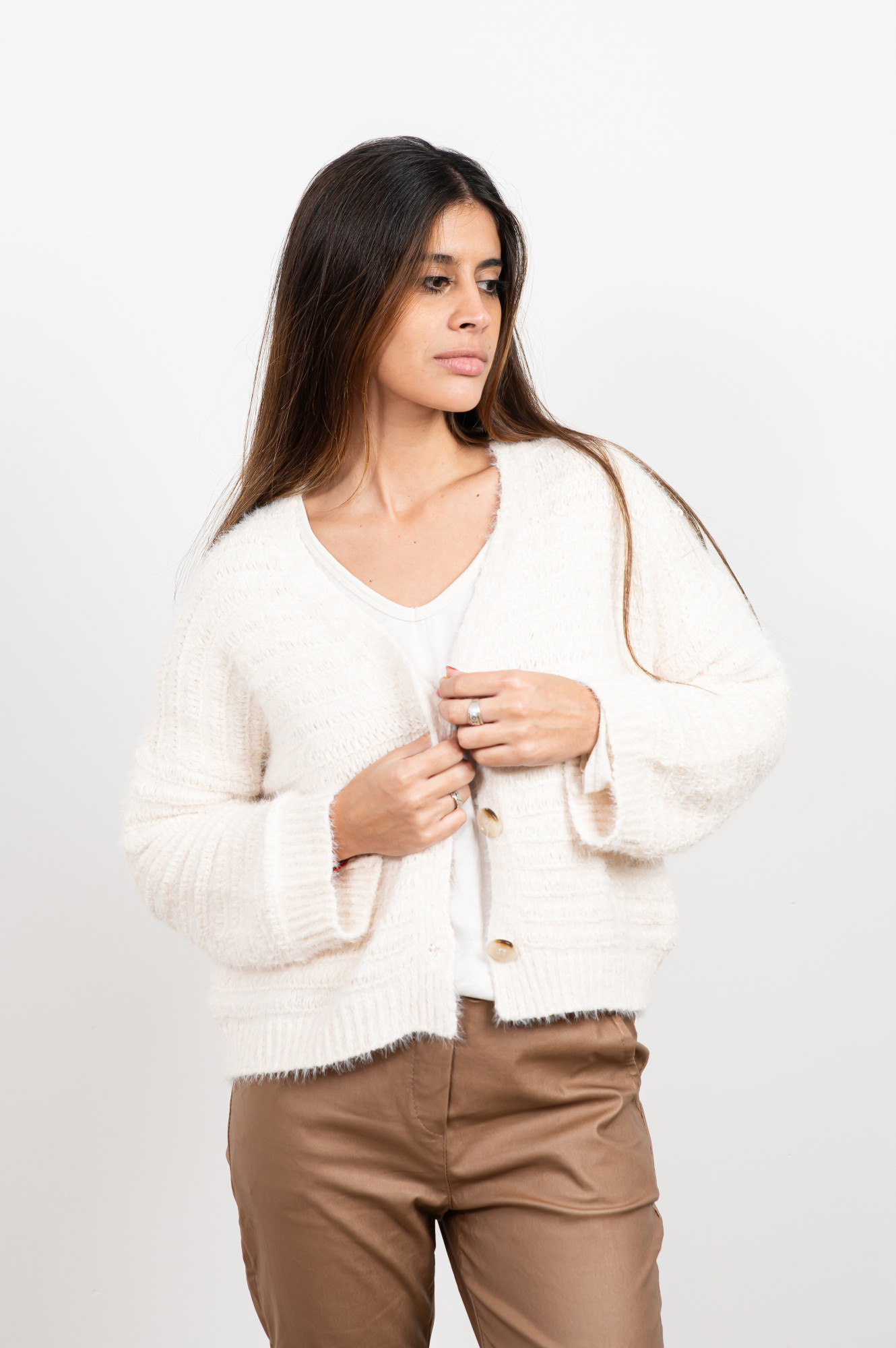 Cardigan chenille