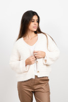Cardigan chenille