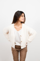 Cardigan chenille