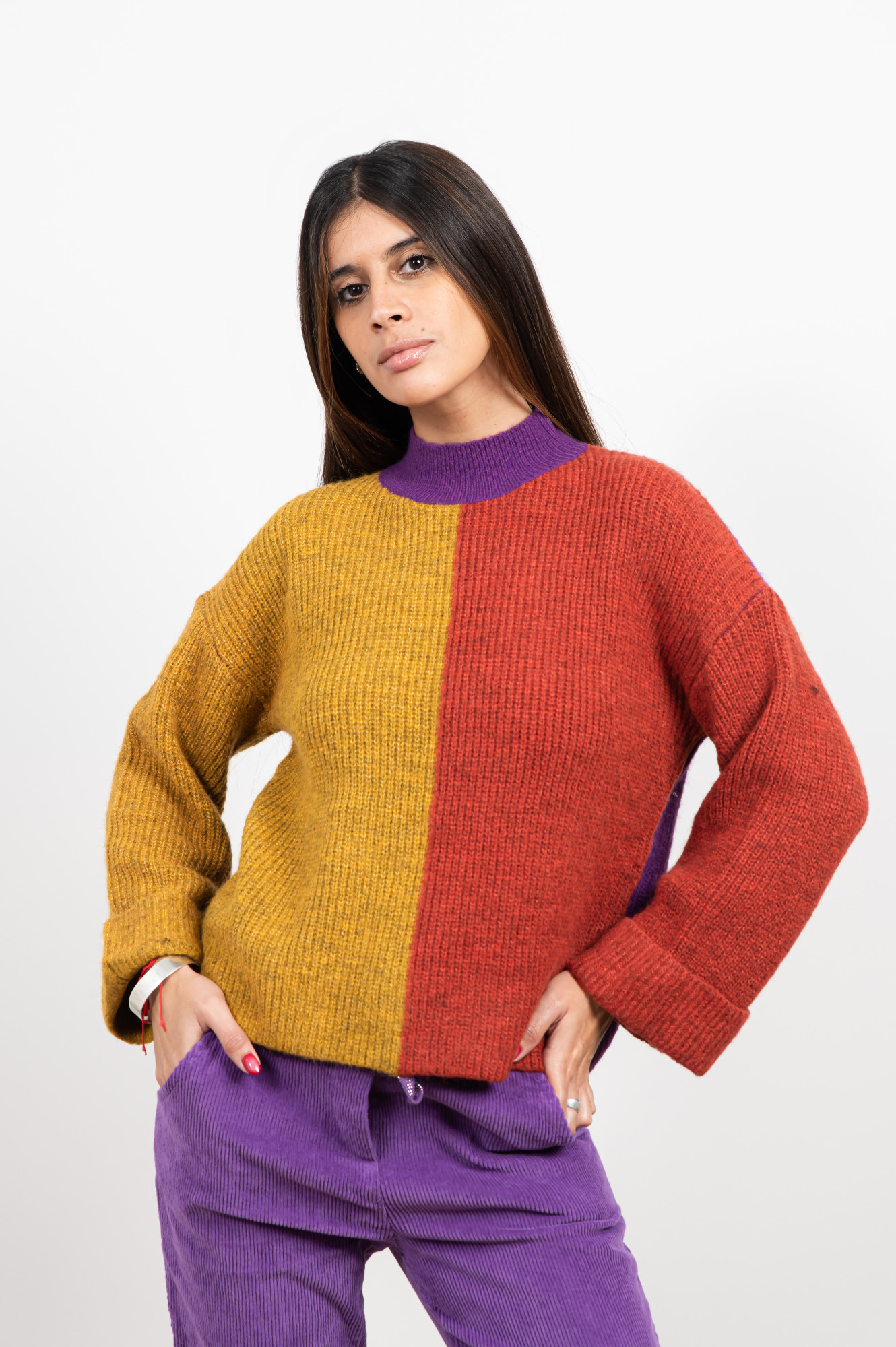 Sweater combinado