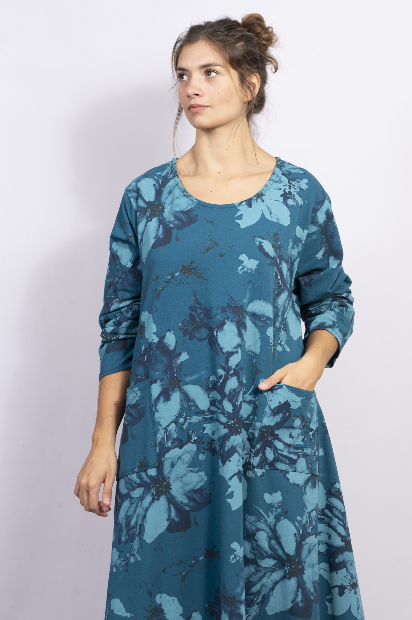 Vestido midi floral