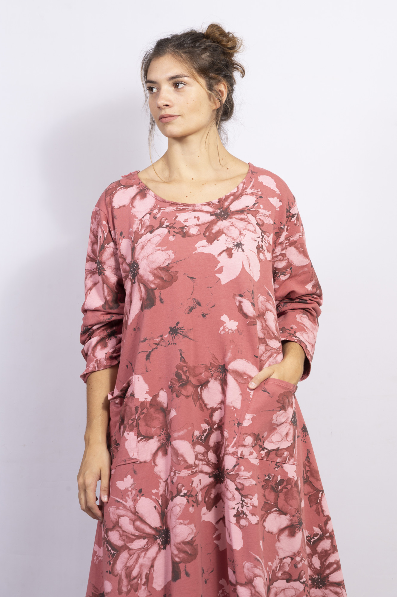 Vestido midi floral