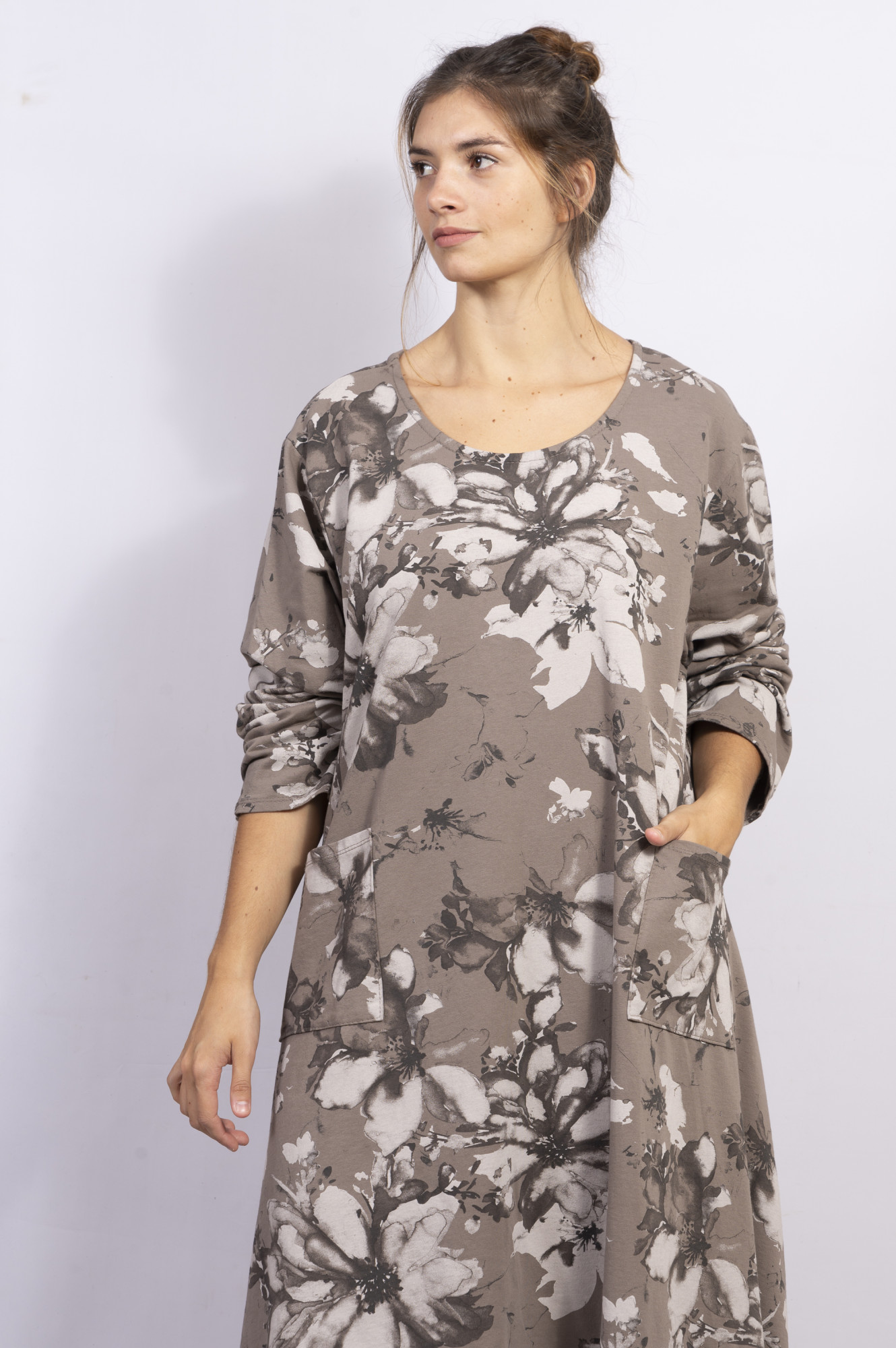 Vestido midi floral