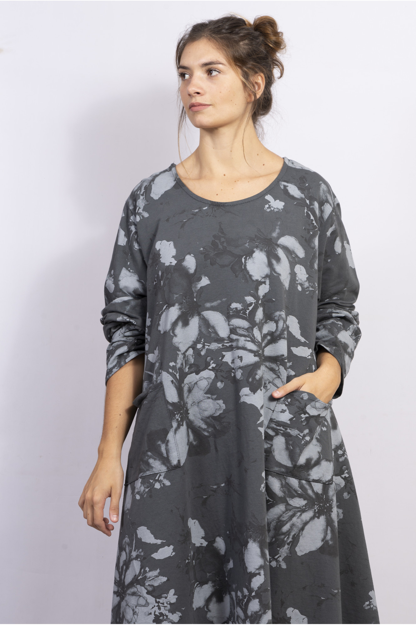 Vestido midi floral