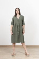Vestido cardigan lino