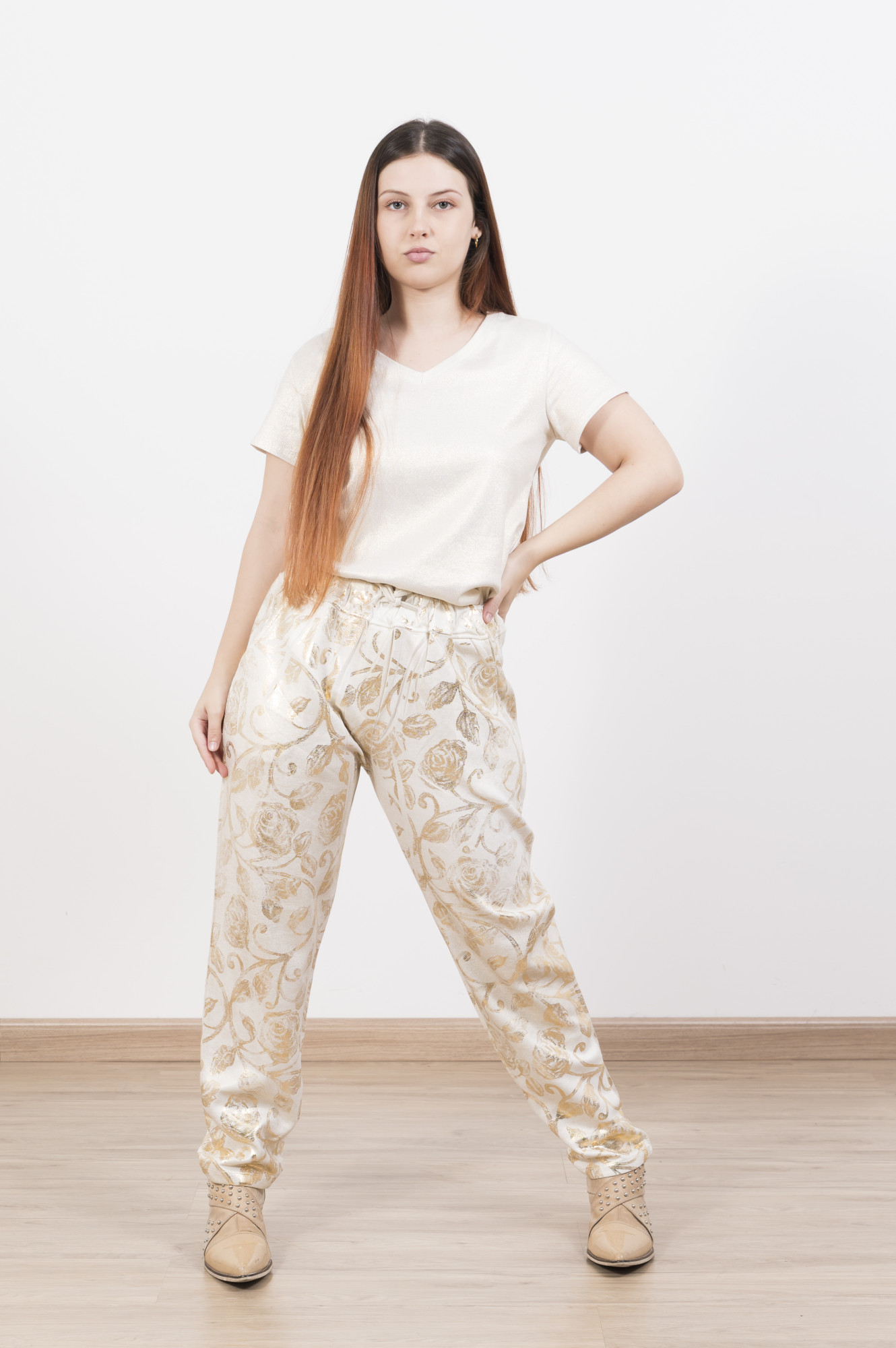 Pantalon metalizado